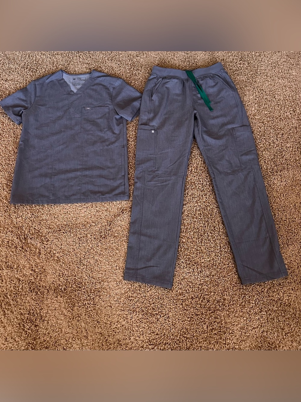Figs Men Grey Scrub Set XS/Small